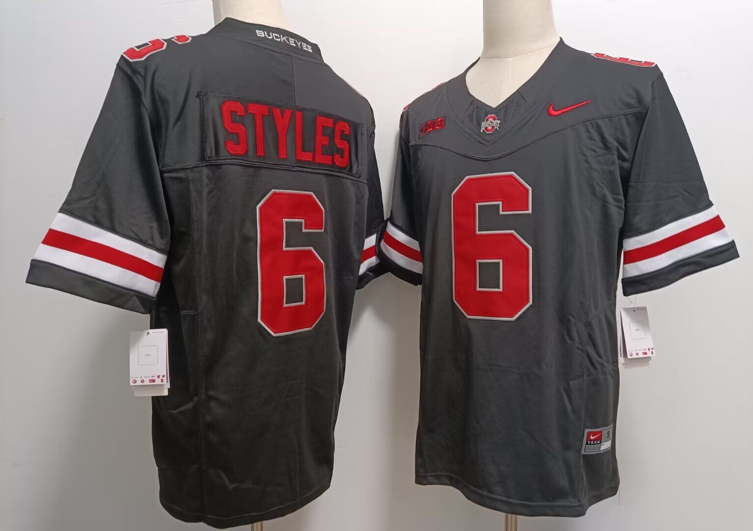 NCAA Men Ohio State Buckeyes 6 Sonny Styles black Nike jersey